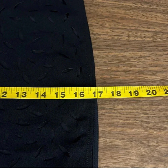 Banana Republic Black Laser Cut Skirt - Picture 8 of 8